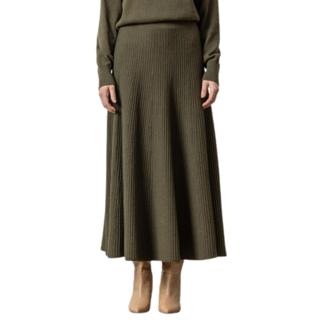 Lilla P Flared Sweater Skirt