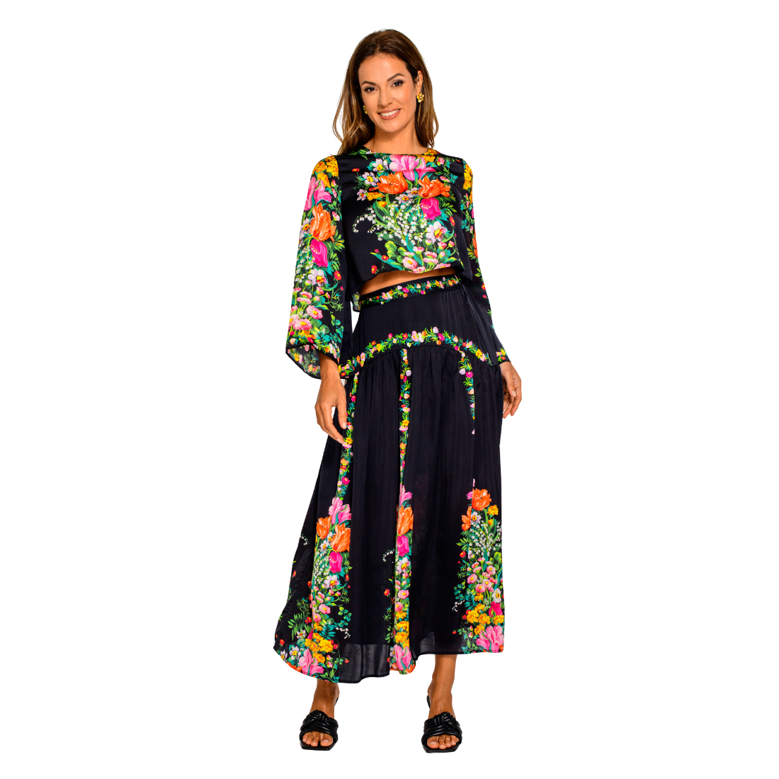 Elizabeth James Gia Top Centerpiece Black