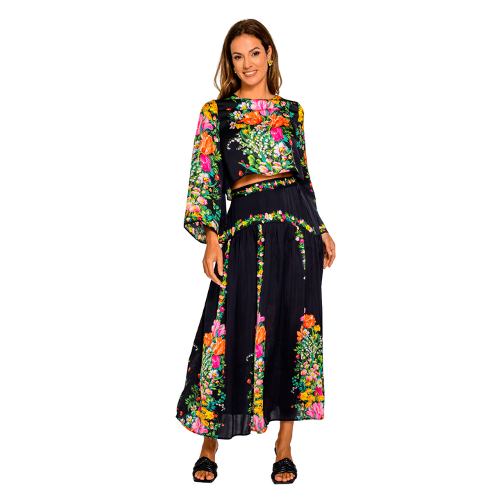 Elizabeth James Gia Top Centerpiece Black