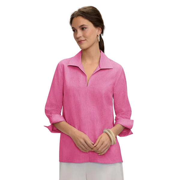 Foxcroft Agnes 3/4 Linen Shirt