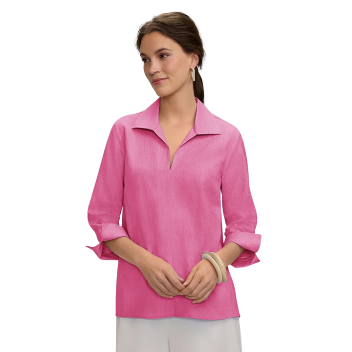 Foxcroft Agnes 3/4 Linen Shirt
