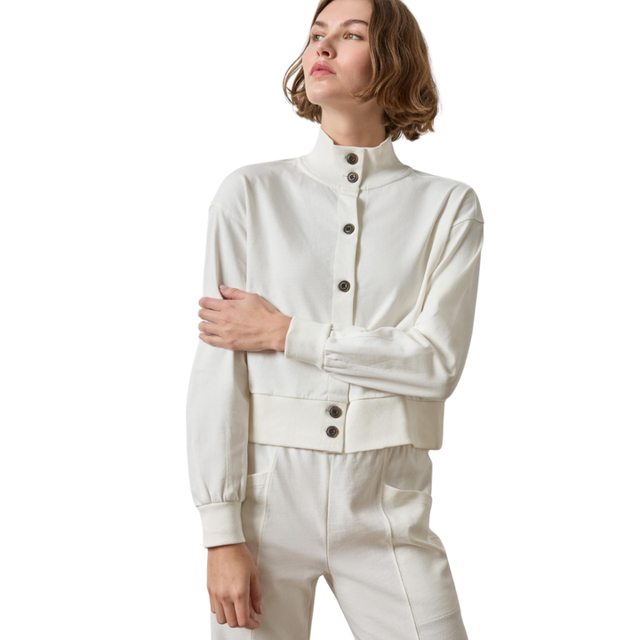 Lilla P Mock Neck Cardigan
