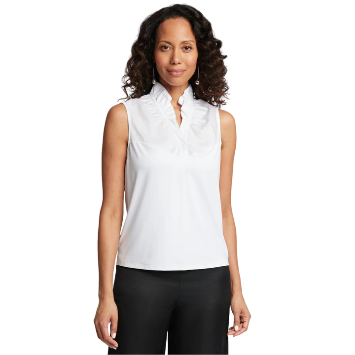Foxcroft Tammy Ruffle Layering Tank