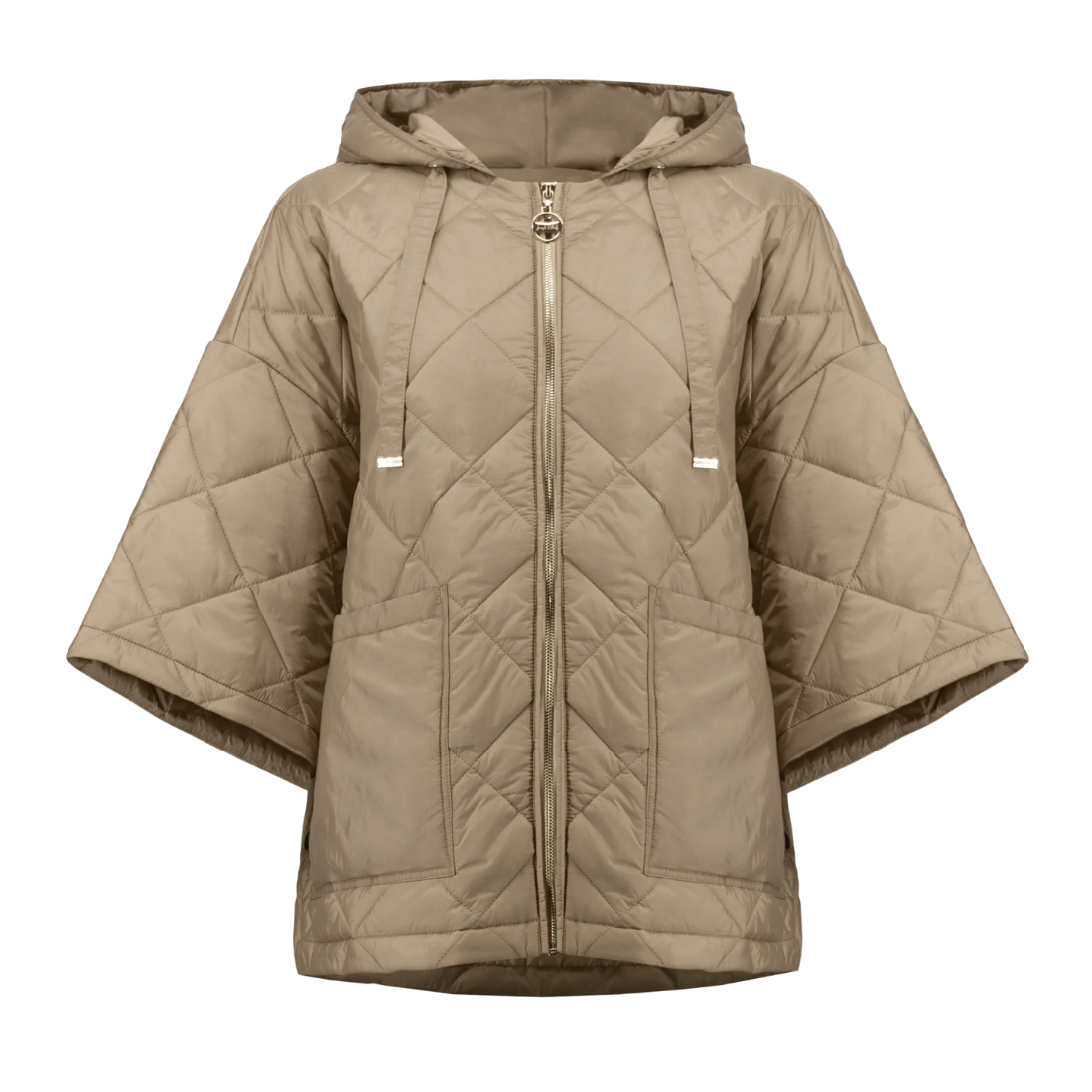 Joseph Ribkoff Woven Diamond Quilt Hooded Jacket