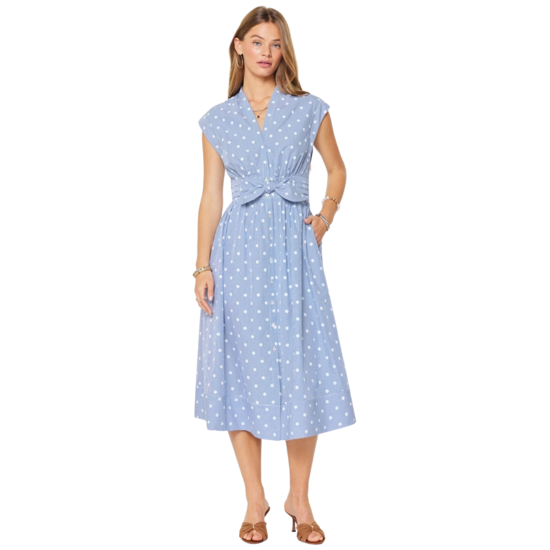 Perry Polka Stripe Dress