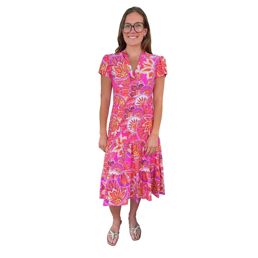 Jude Connally Libby Dress Stained Glass