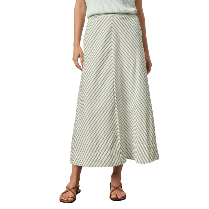 Lilla P Striped Maxi Skirt