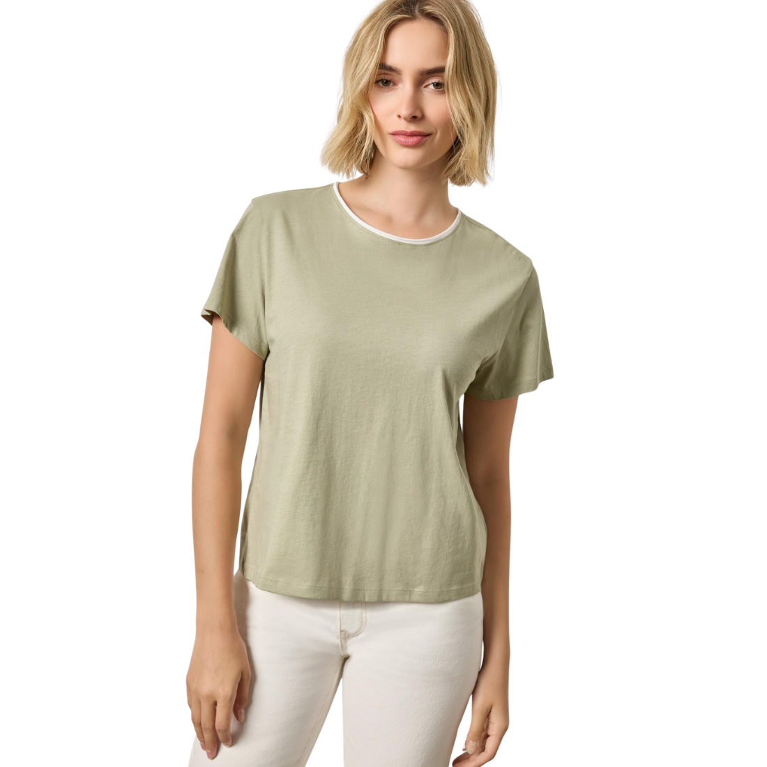 Lilla P Contrast Roll Relaxed Crew