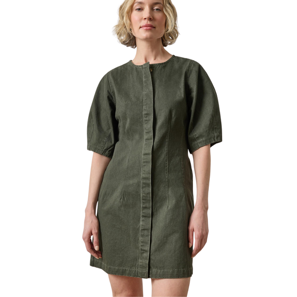Lilla P Washed Twill Shirt Dress