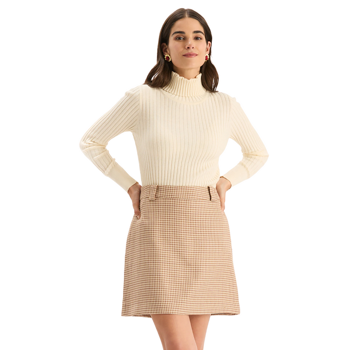 Tyler Boe Twiggy Skirt Houndstooth