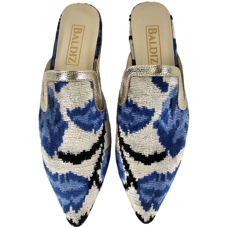 Baldiz Amelia Slide Blue Ikat