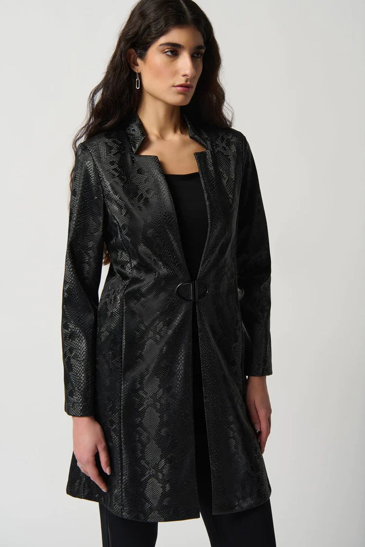 Joseph Ribkoff Snakeprint A-Line Coat