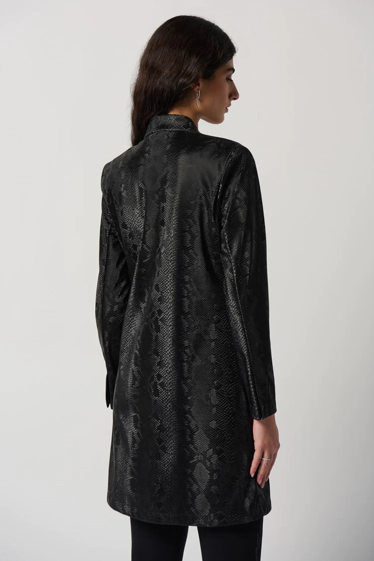 Joseph Ribkoff Snakeprint A-Line Coat