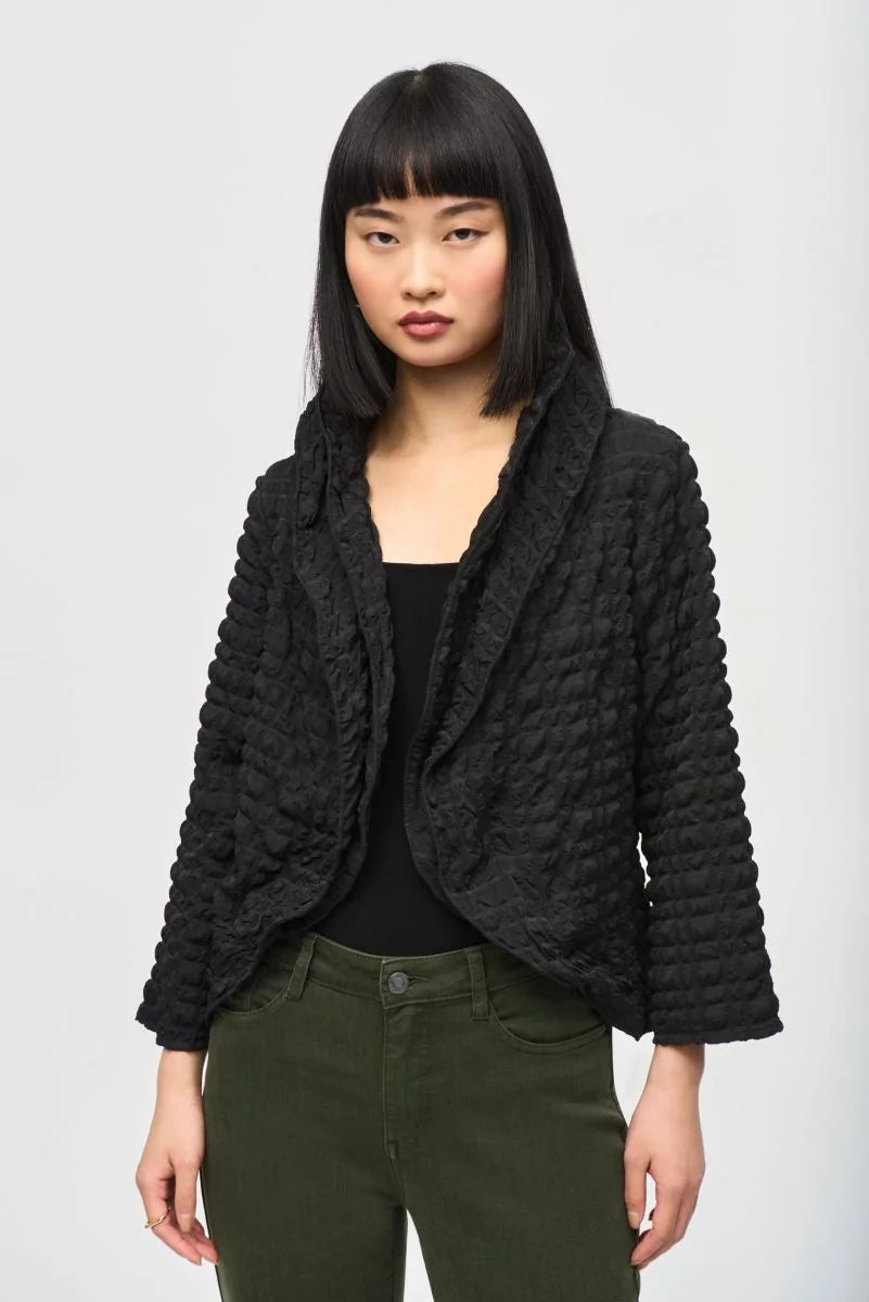 Joseph Ribkoff Black Bubble Jacket