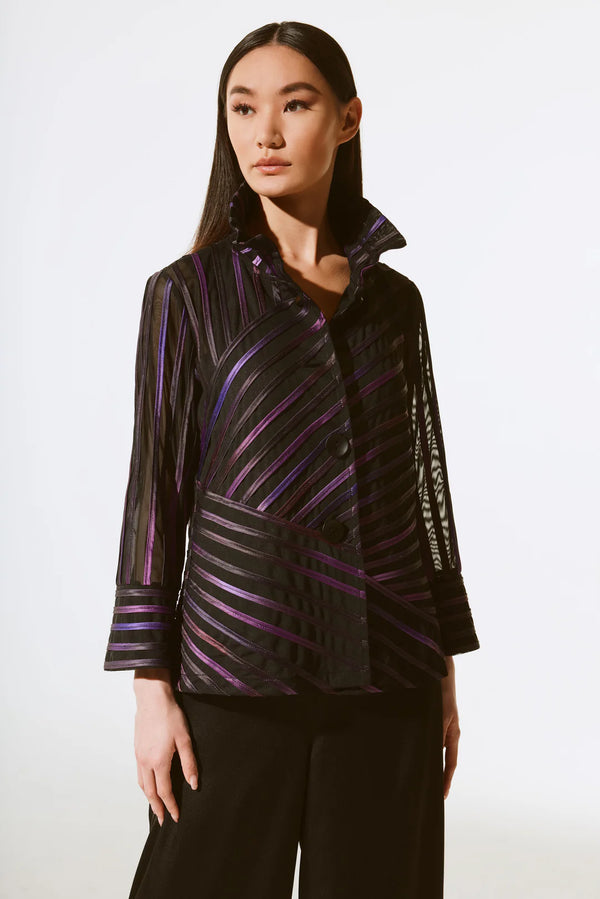 Joseph Ribkoff Abstract Print Jacket