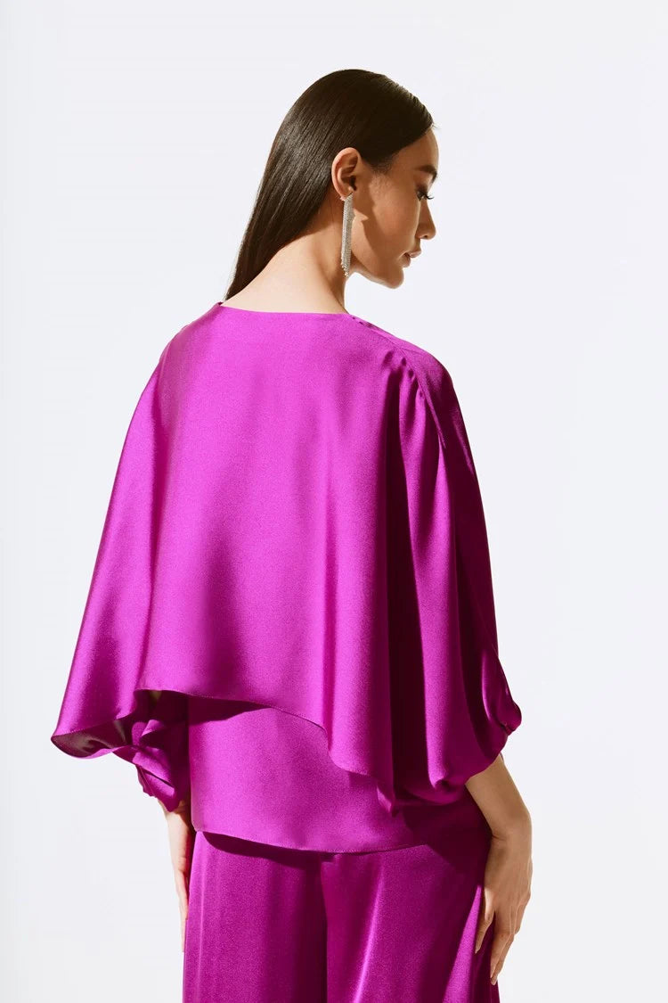 Joseph Ribkoff Ruffled Dolman Blouse