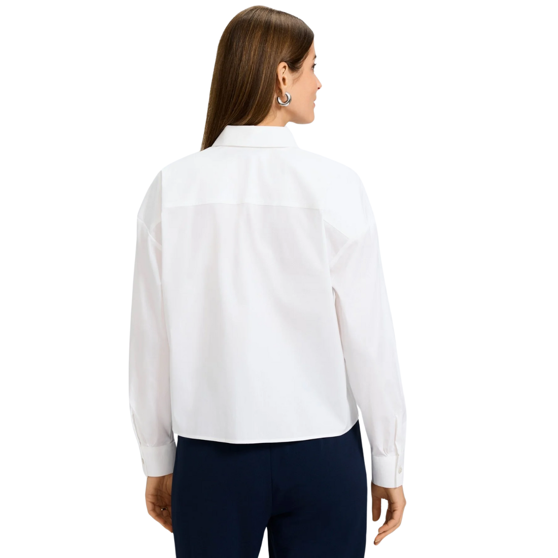 Foxcroft Marina White Stretch Top