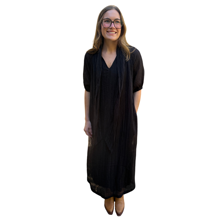 Caryn Lawn Ryan Bow Maxi Dress