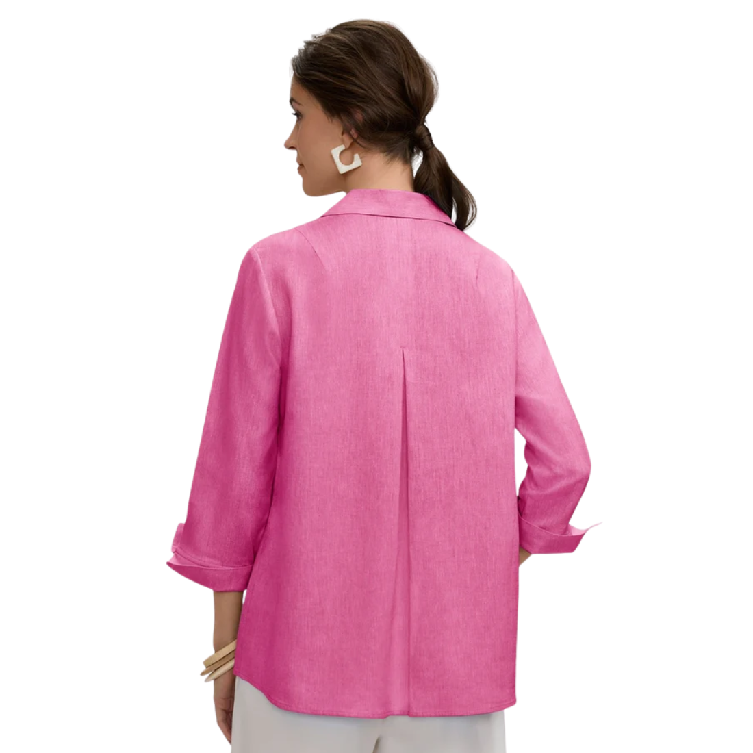 Foxcroft Agnes 3/4 Linen Shirt