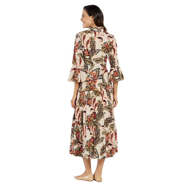 Jude Connally Roxie Dress Falling Floral Almond