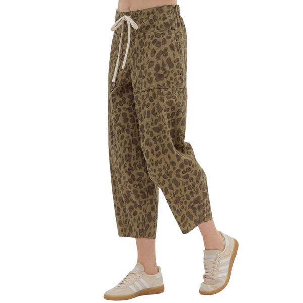 Laura Leopard Barrel Pant