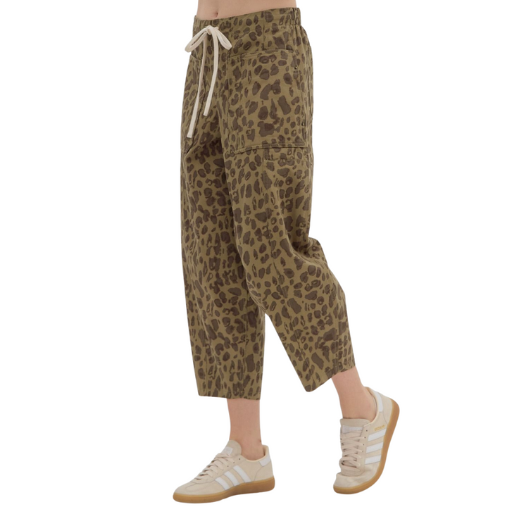Laura Leopard Barrel Pant