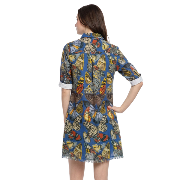 Dizzy Lizzie Chatham Dress Blue Butterfly