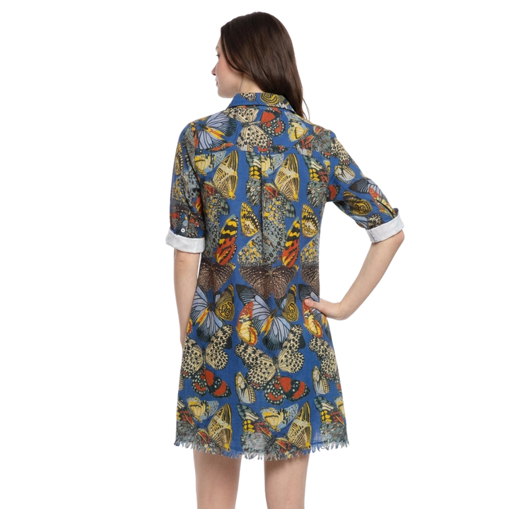 Dizzy Lizzie Chatham Dress Blue Butterfly