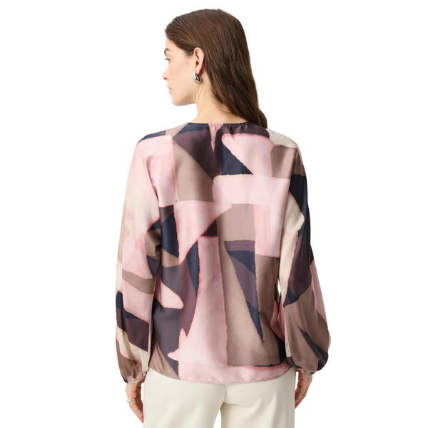 Joseph Ribkoff Geometric Satin Top