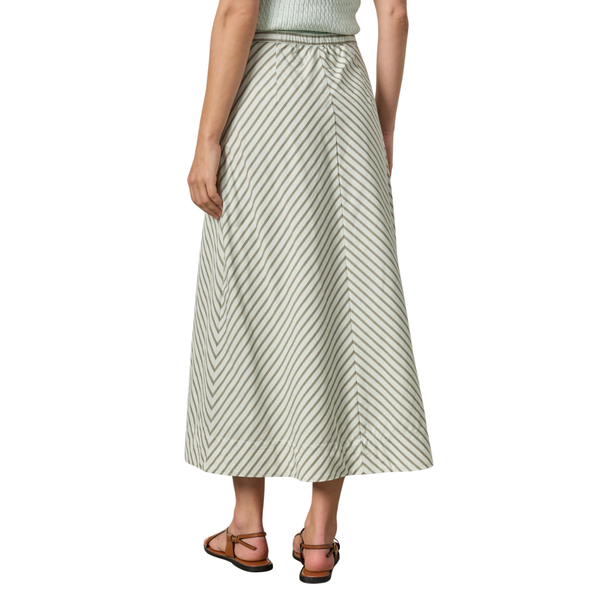 Lilla P Striped Maxi Skirt