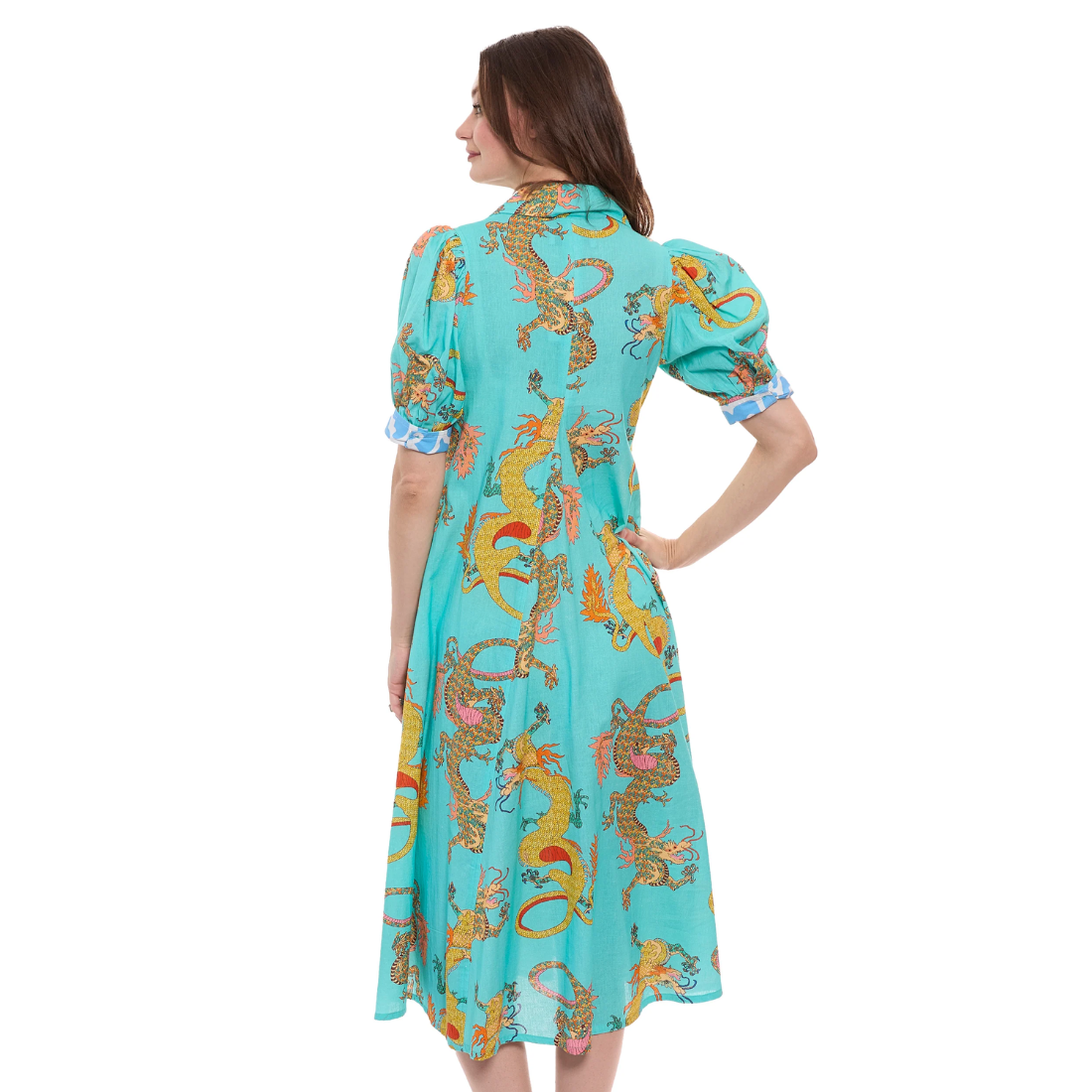 Dizzy Lizzie Montauk Dress Turqouise Dragon