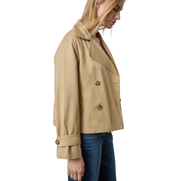 Lilla P Double Breasted Short Trench