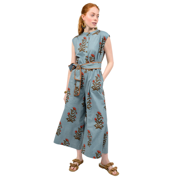 Uncle Frank Block Print Jumpsuit