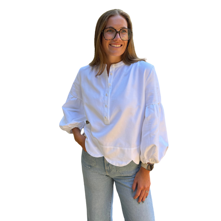 Vilagallo Arua Scallop Top