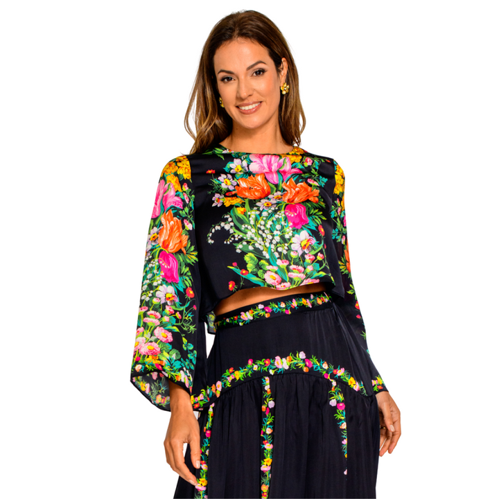 Elizabeth James Gia Top Centerpiece Black