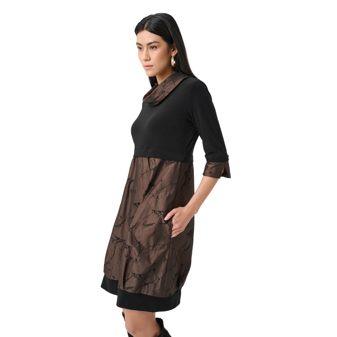 Joseph Ribkoff Jacquard Knit Cocoon Dress