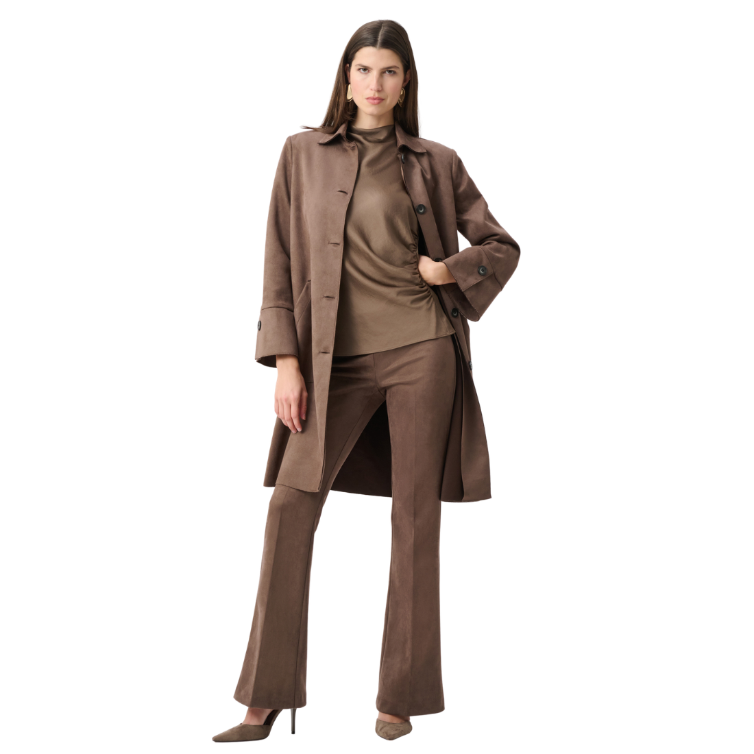 Joseph Ribkoff Scuba Suede Coat