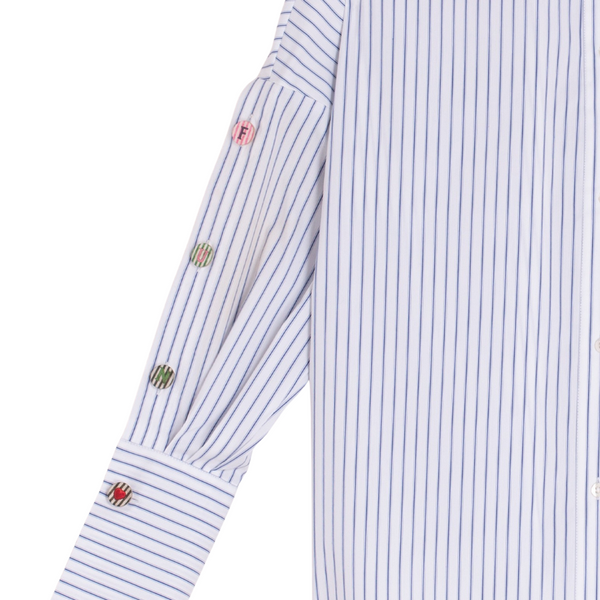 Vilagallo Blue Stripe FUN Blouse