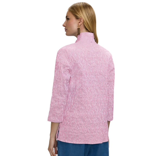 Foxcroft Carolina Crinkle Seersucker Shacket