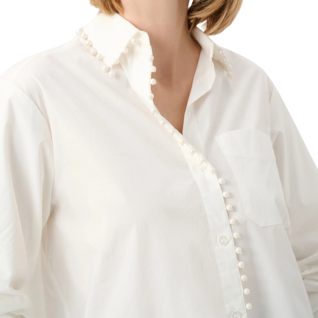 Joseph Ribkoff Pearl Trim Blouse