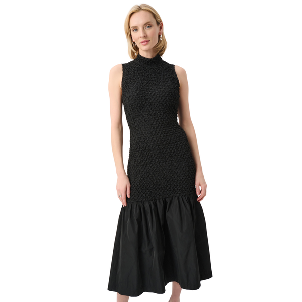 Joseph Ribkoff Textured Jacquard Flounce Dress