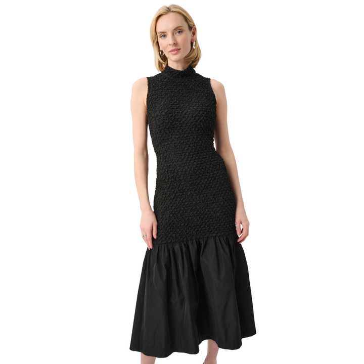 Joseph Ribkoff Textured Jacquard Flounce Dress