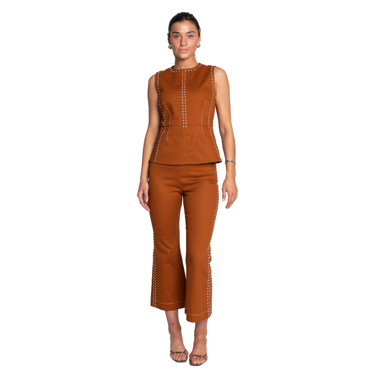 Elizabeth James Jojo Pant Chocolate Studs