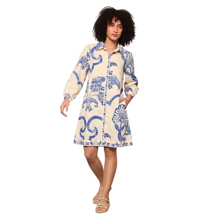 Maude Vivante Ava Dress Blue Fresco