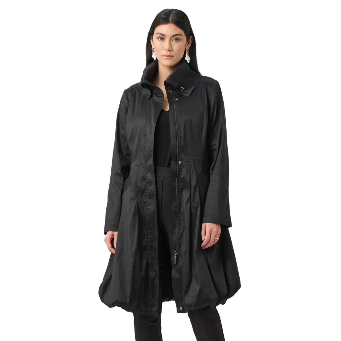 Joseph Ribkoff Taffeta Fit & Flare Coat