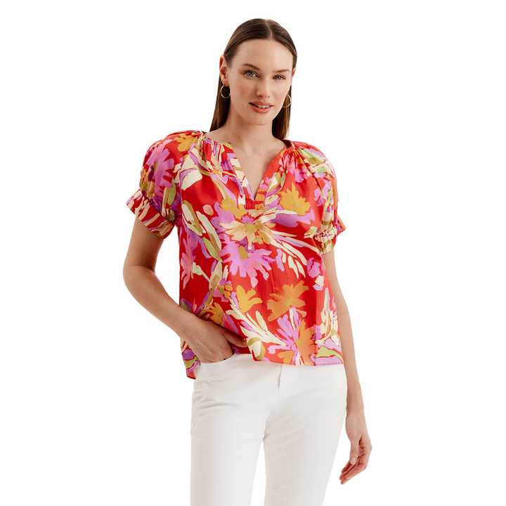 Tyler Boe Skylar Tiger Lily Floral Top