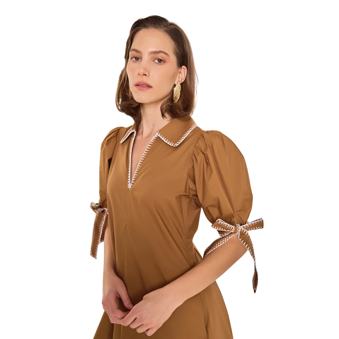 Sepia Stitch Dress