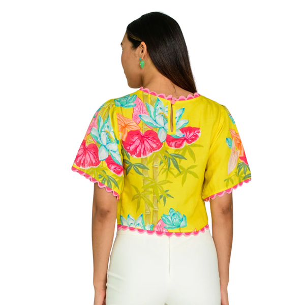 Elizabeth James Paloma Top Tropical Bamboo