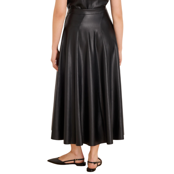 Nic + Zoe Leather Seamed Skirt