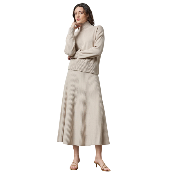 Lilla P Knit Flared Skirt